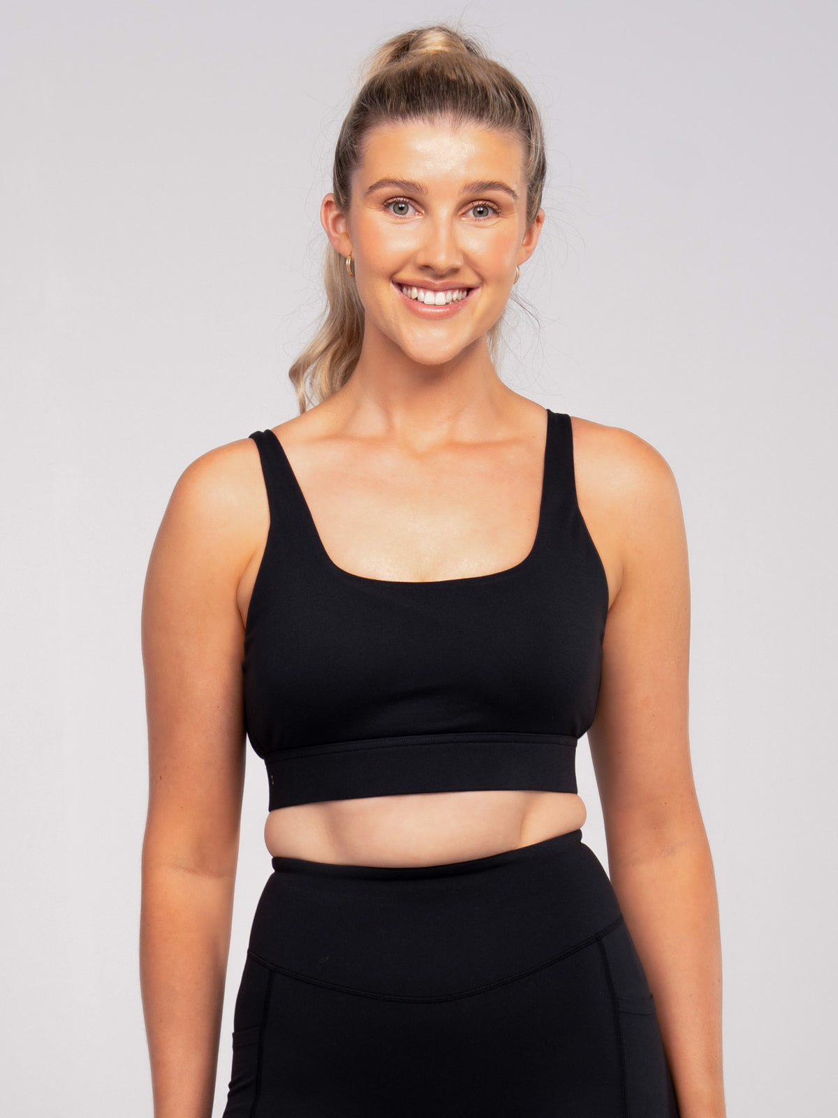Square Neckline Sports Bra