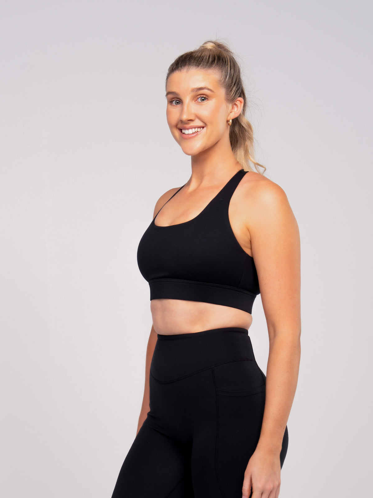 Square Neckline Sports Bra