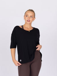 Brooke is wearing our Tee in size M. She is AUS 12.