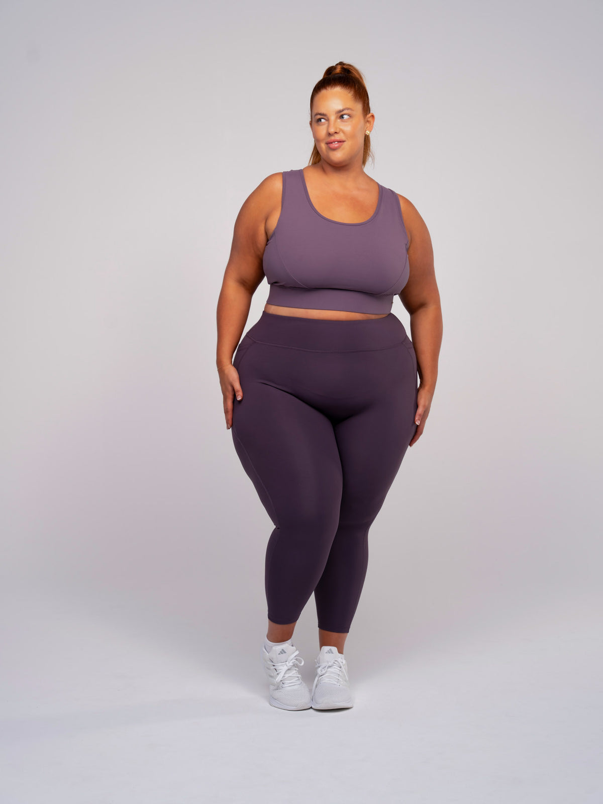 Plus Size Tek Gear® Perforated High-Waisted 7/8 Leggings
