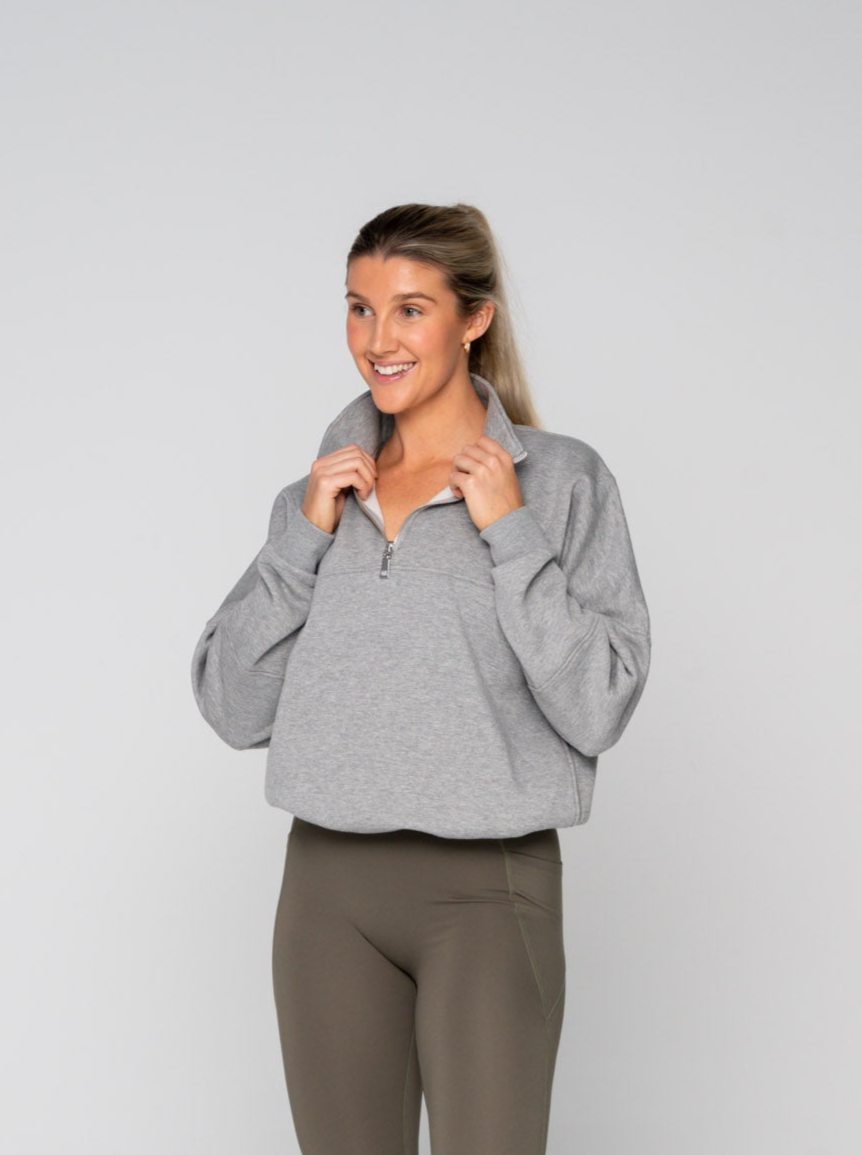 Oversized 1/2 Zip Sweater – Duke The Label