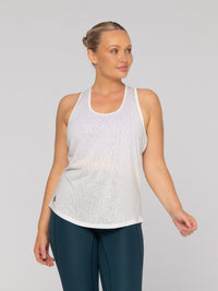 Brooke is wearing our Tank in size M. She is AUS 12.