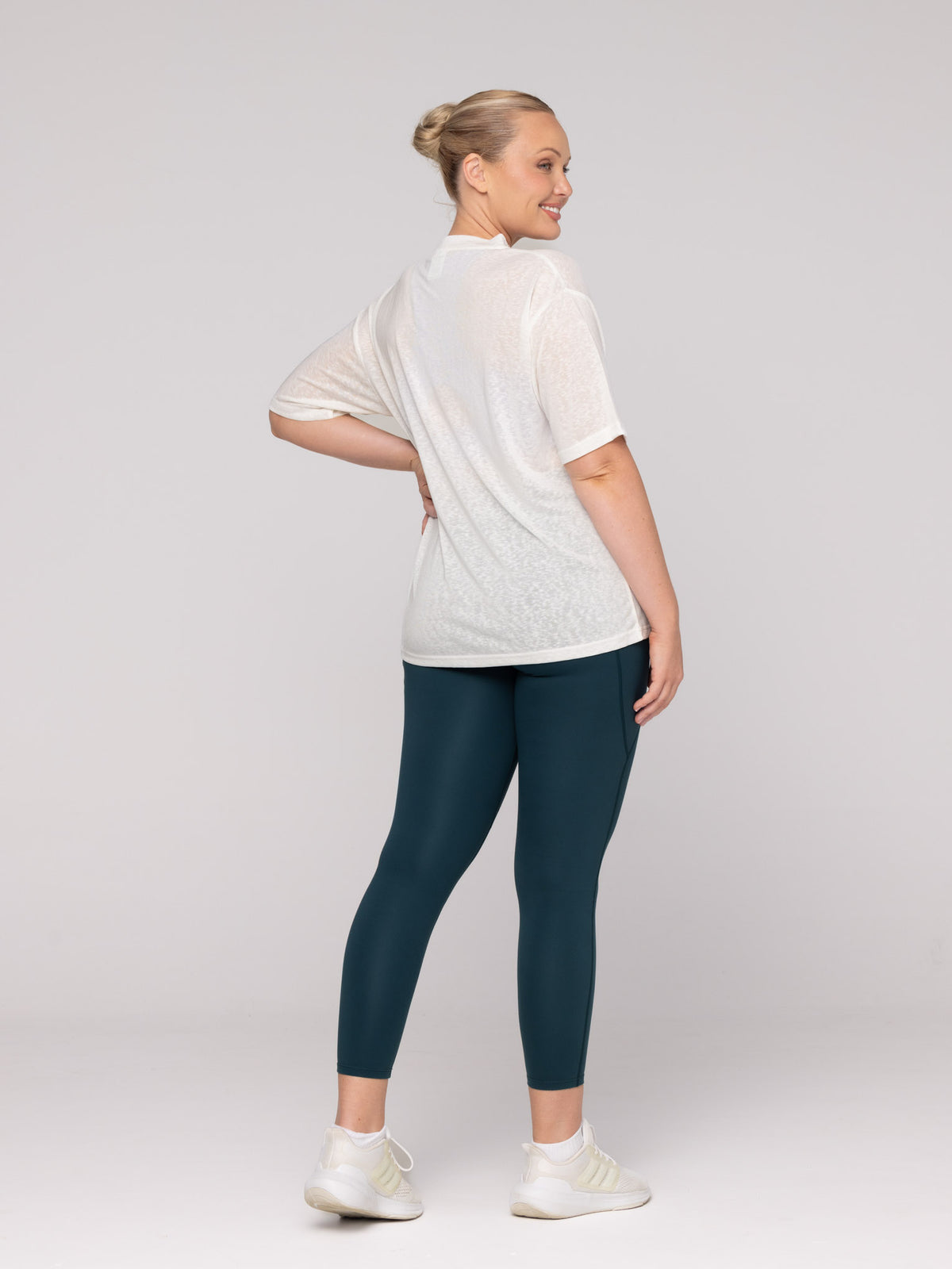 Brooke is wearing our Tee in size M. She is AUS 12.