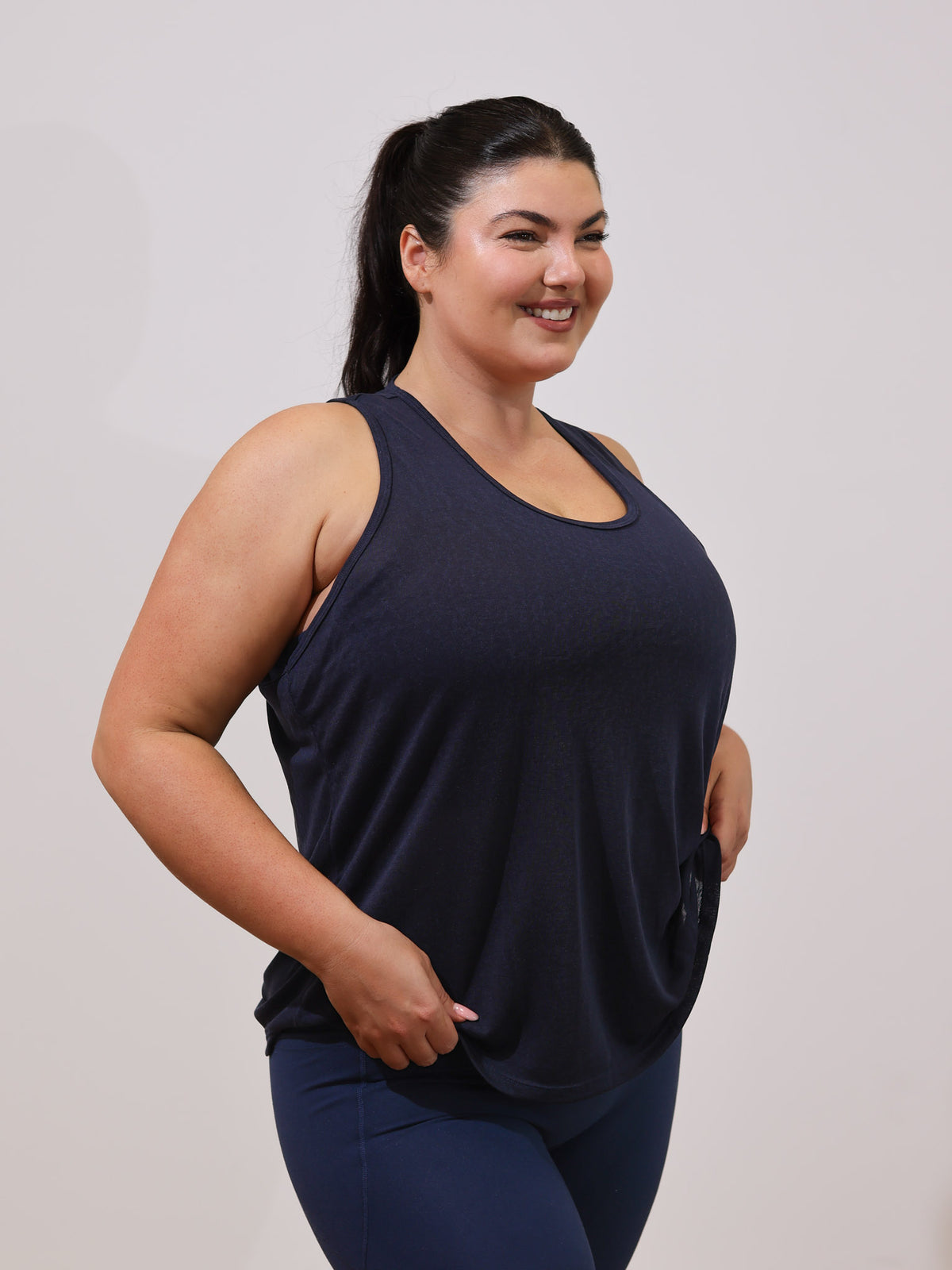Maddie is wearing our Tank in size XC. She is AUS 16.