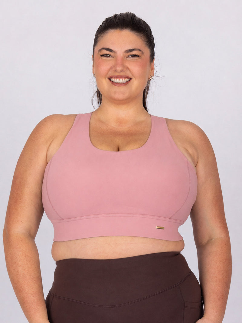 Maddie is wearing our Bra in size C - (E - HH). She is AUS 16, Cup F.