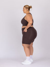 Kaleena is wearing our Shorts in size 4XC. She is AUS 22-24.