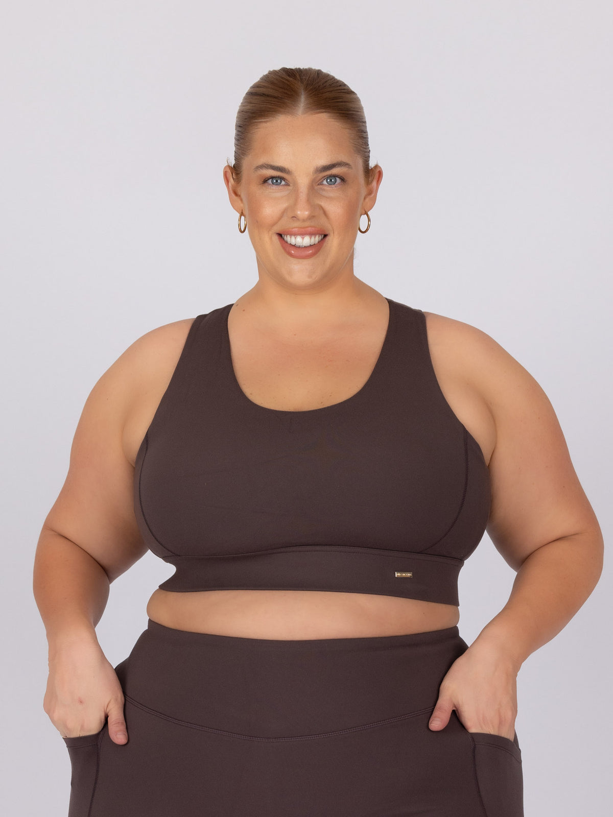 Kaleena is wearing our Bra in size XC - (A -DD). She is AUS 22-24, Cup DD.