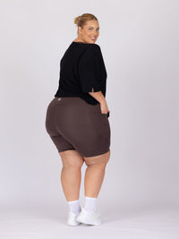 Kaleena is wearing our Tee in size XC. She is AUS 22-24.