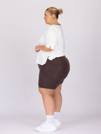 Kaleena is wearing our Tee in size XC. She is AUS 22-24.
