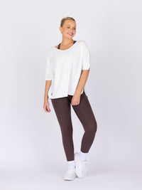 Brooke is wearing our Tee in size M. She is AUS 12.