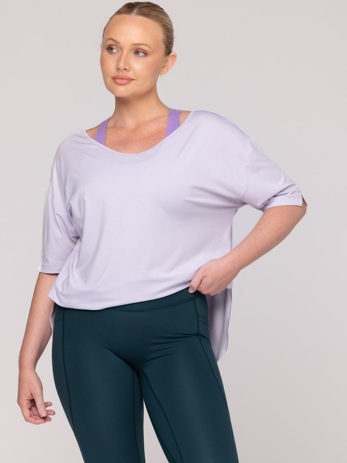 Brooke is wearing our Tee in size M. She is AUS 12.