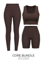 Core Bundle Espresso - Full Length Legging - 15% Off
